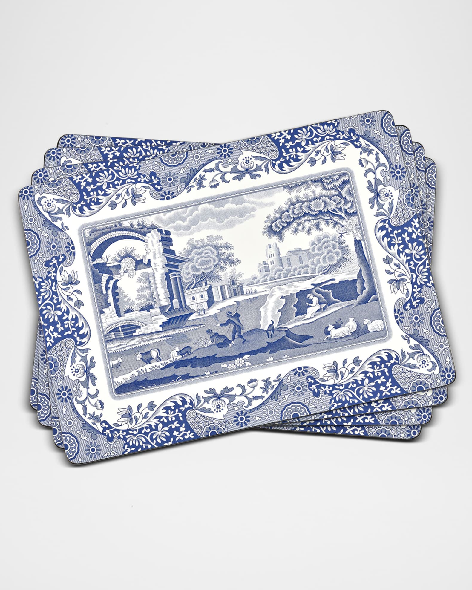 PM SPODE BLUE ITALIAN Set 6 tấm khăn lót bàn ăn thương hiệu Portmeirion Vương Quốc Anh  X0010568337