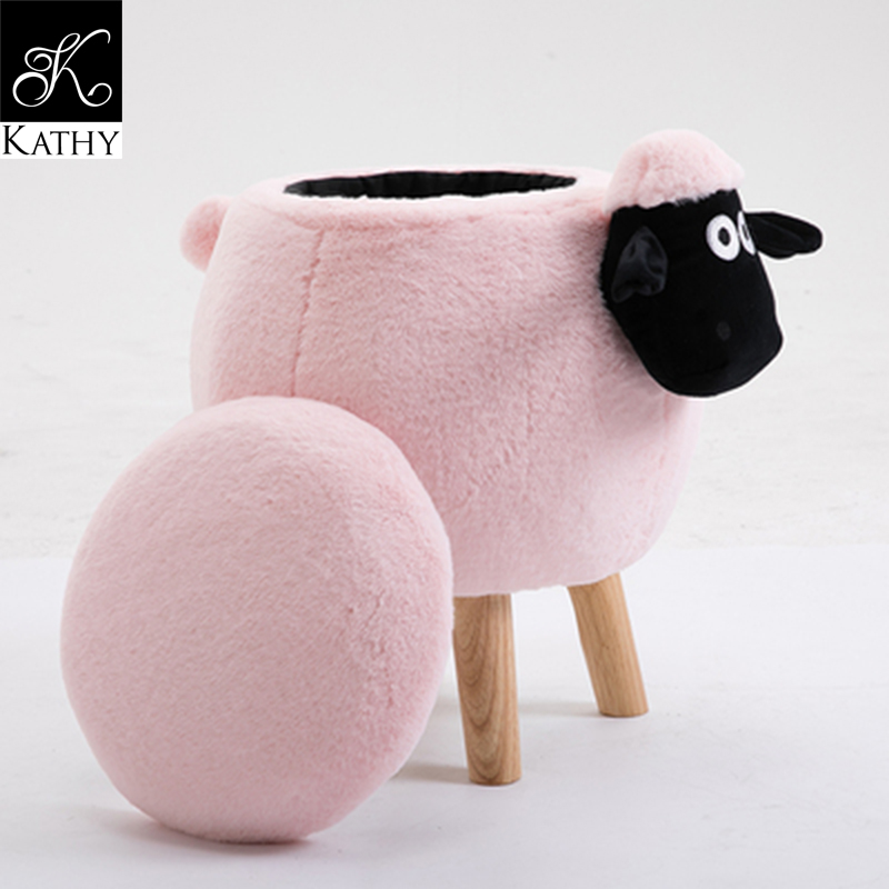 SHEEP Ghế cừu hồng có nắp 6307H