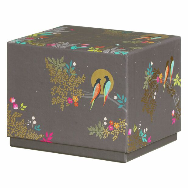 PM Sara Miller Chelsea Cốc cao màu xám đen 344ml mạ vàng 22ct thương hiệu Portmerion Anh Quốc  SMCDY78914-XG