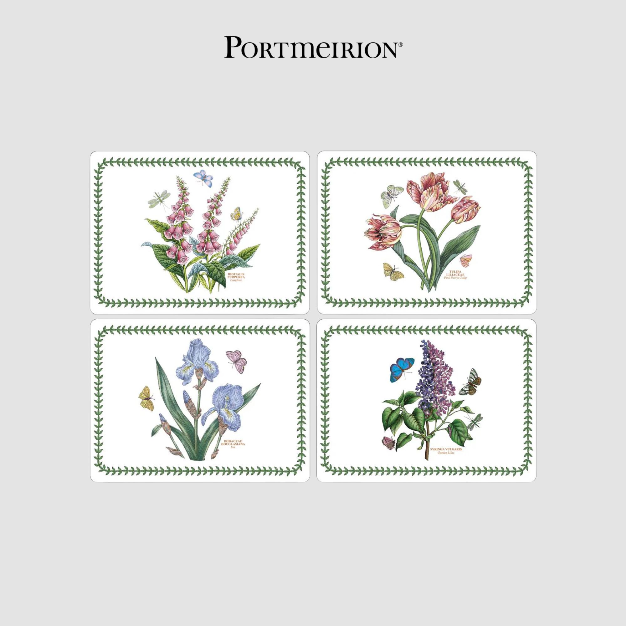 PM Botanic Garden Set 4 tấm lót bàn ăn thương hiệu Pormeirion Vương Quốc Anh  X0010648013