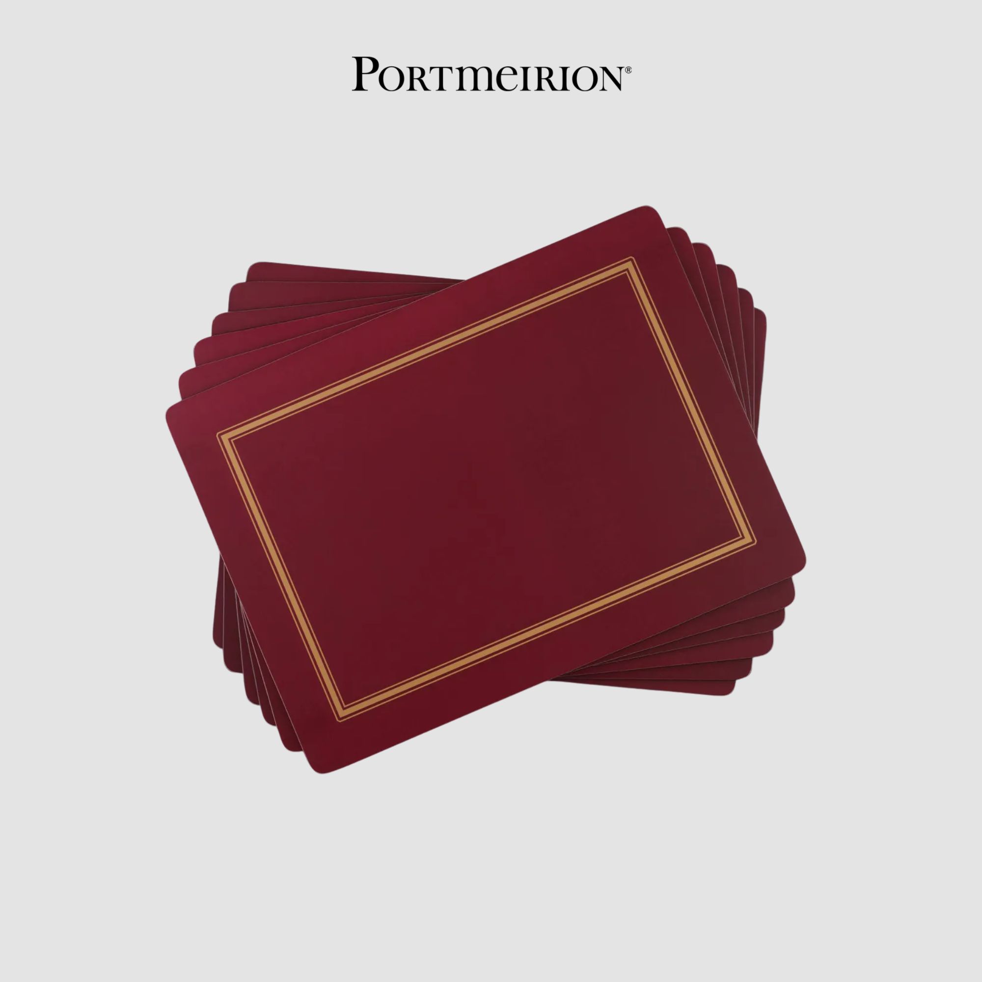 PM PIMPERNEL Set 6 tấm lót bàn ăn đỏ X0010568043