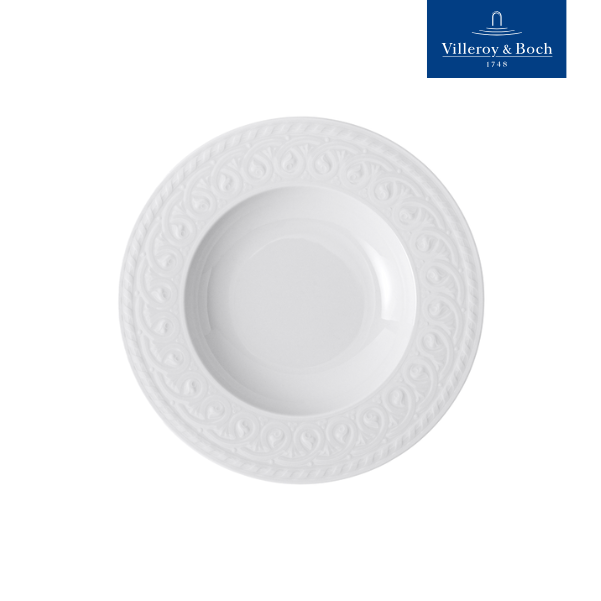 VB Cellini Đĩa sâu màu trắng phong cách Phục hưng Villeroy& Boch nhập khẩu từ Đức  24cm 1046002700