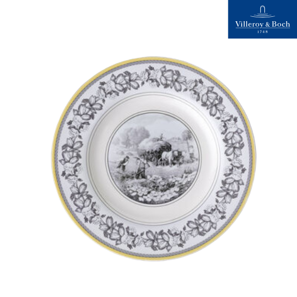 VB Audun Ferme Đĩa 22cm bức tranh làng quê Châu Âu thương hiệu Villeroy & Boch nhập khẩu từ Đức 1010672640