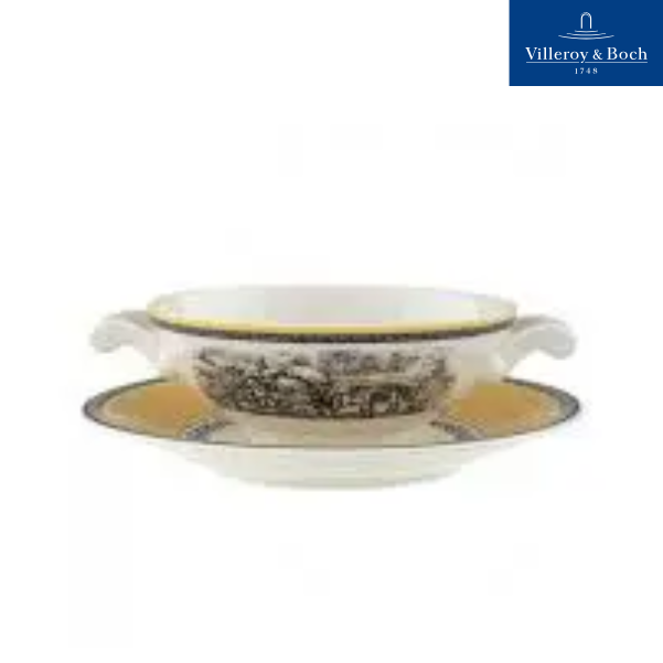 VB Audun Ferme Bát Soup 0.4l bức tranh làng quê Châu Âu  thương hiệu Villeroy& Boch nhập khẩu từ Đức 1010672510