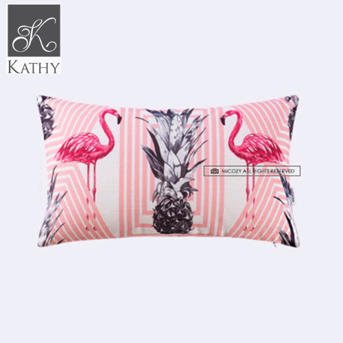FLAMINGO Vỏ gối tựa cò hồng 30*50 2444H