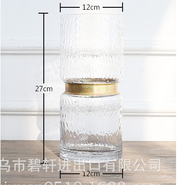 VASE Bình hoa pha lê vàng cỡ lớn 6274L