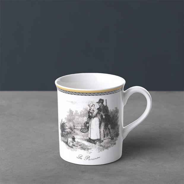 VB Audun Chasse Cốc cao màu trắng viền vàng 300ml  thuộc thương hiệu Villeroy & Boch sản xuất tại Đức 1010709651