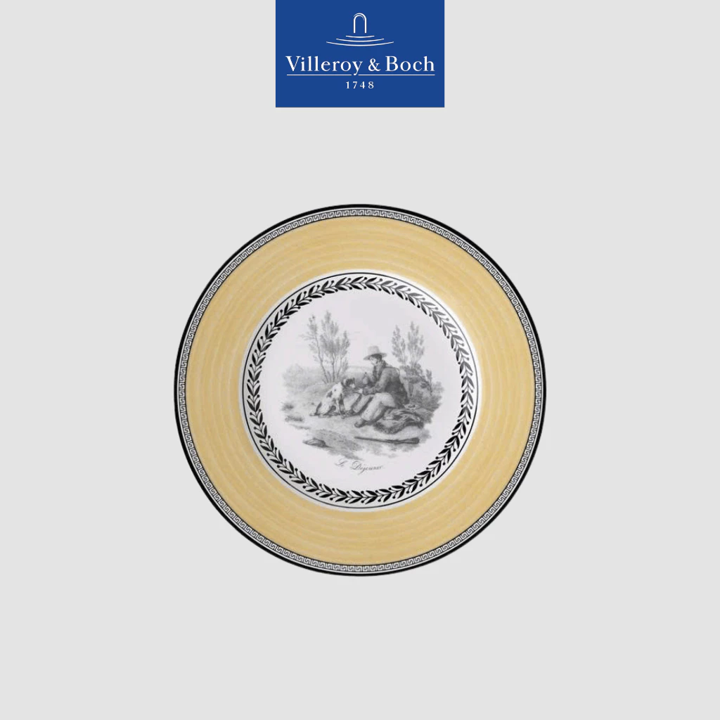 VB Audun Chasse Đĩa 22cm bức tranh làng quê Châu Âu thương hiệu Villeroy & Boch nhập khẩu từ Đức  1010702640