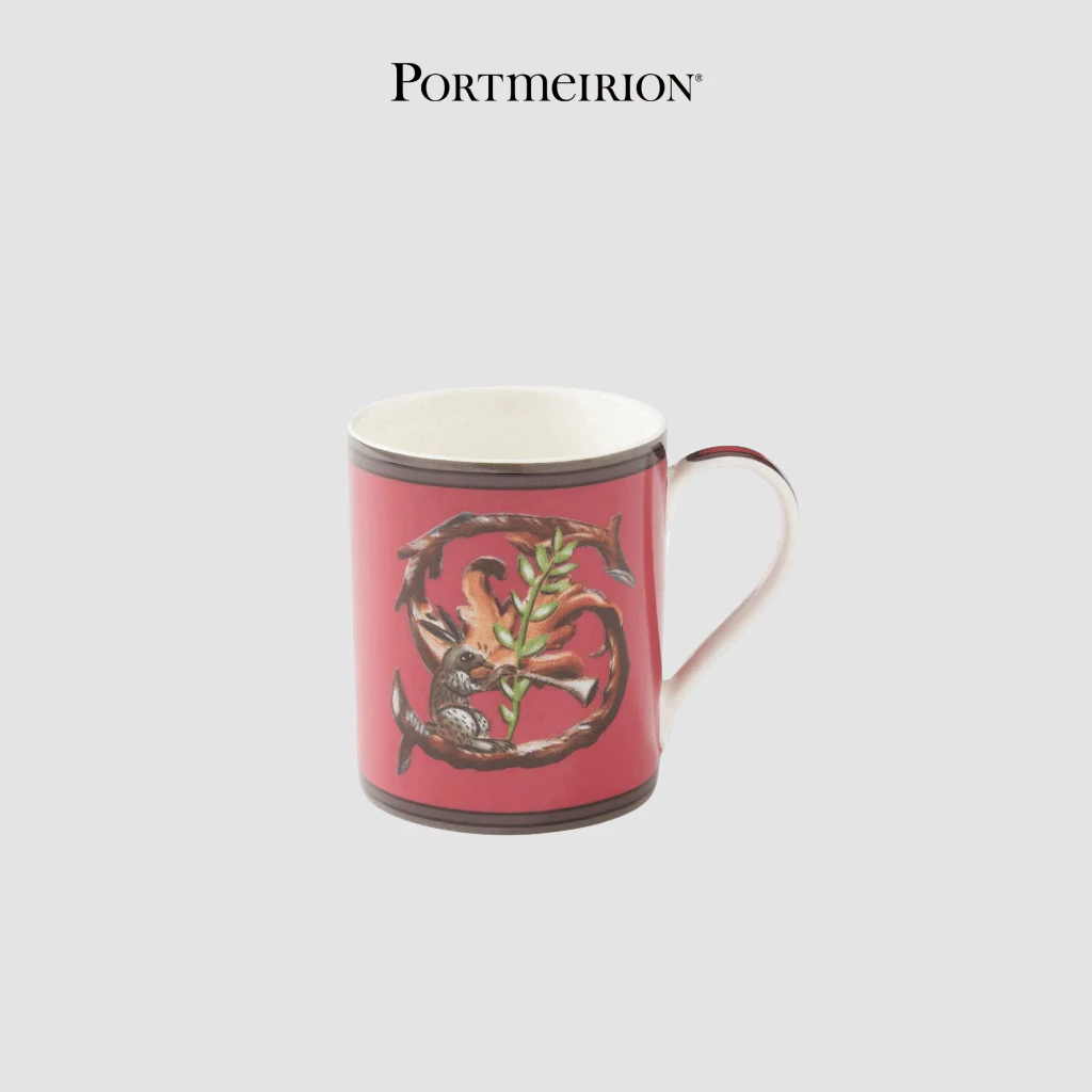 PM SPODE Kit Kemp Alphabet Cốc chữ S 340ml thương hiệu Portmeirion Vương Quốc Anh KKAS8975-XG