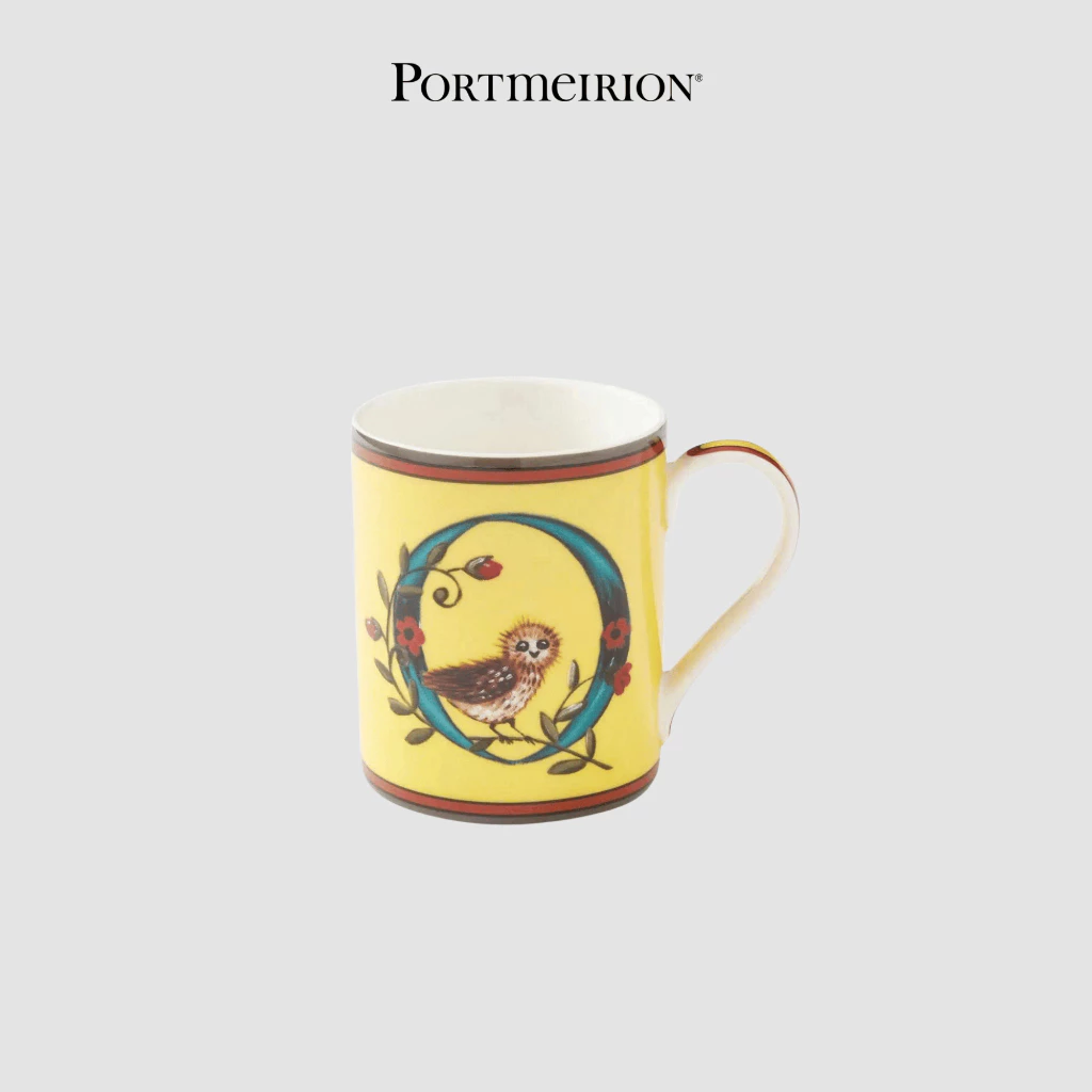 PM SPODE Kit Kemp Alphabet Cốc chữ O 340ml thương hiệu Portmeirion Vương Quốc Anh KKAO8975-XG