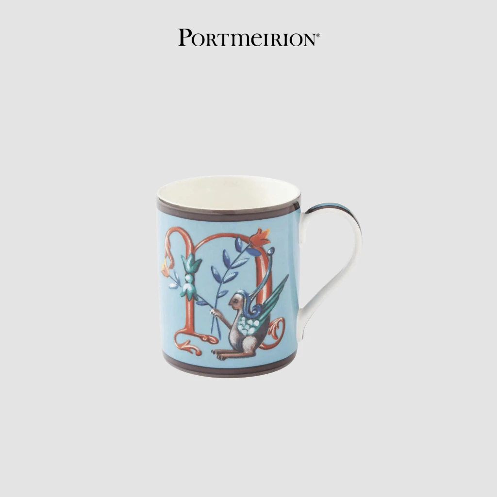 PM SPODE Kit Kemp Alphabet Cốc chữ N 340ml thương hiệu Portmeirion Vương Quốc Anh KKAN8975-XG