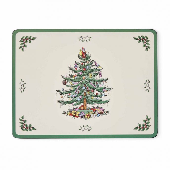 PM XMAS TREE Set 6 tấm lót bàn ăn Giáng Sinh X0010568338