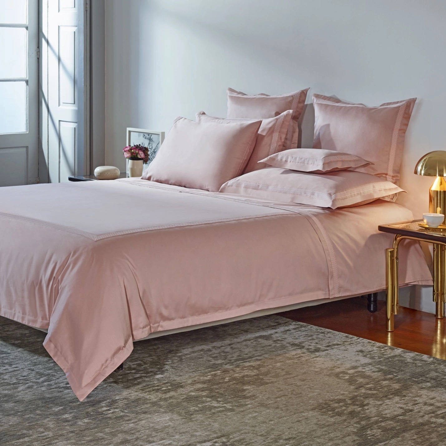 ACL LUIZ Vỏ gối màu hồng 60*60cm 5691