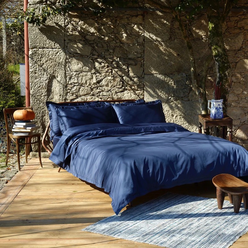ACL SUAVE Vỏ chăn màu xanh đậm 200*220cm 5704