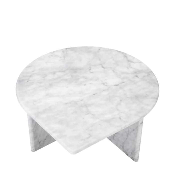 EICHHOLTZ Bàn cà phê Coffee Table Naples white carrera marble set of 3 113801