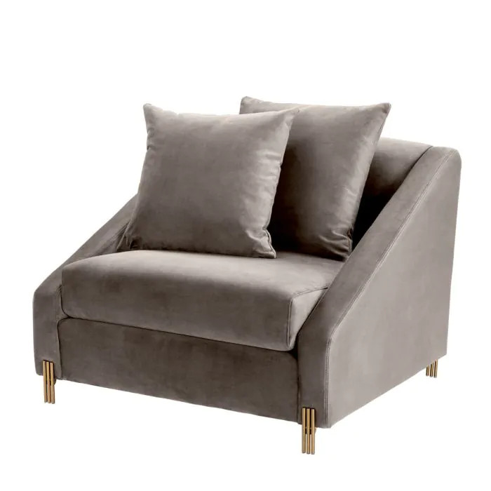 EICHHOLTZ Ghế Chair Candice savona grey velvet 113401