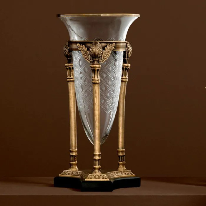 EICHHOLTZ Bình hoa Hurricane Rothschield vintage brass finish 110084