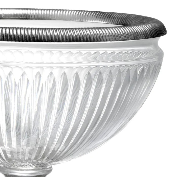 EICHHOLTZ Bát thủy tinh Bowl Burton silver plated 110435