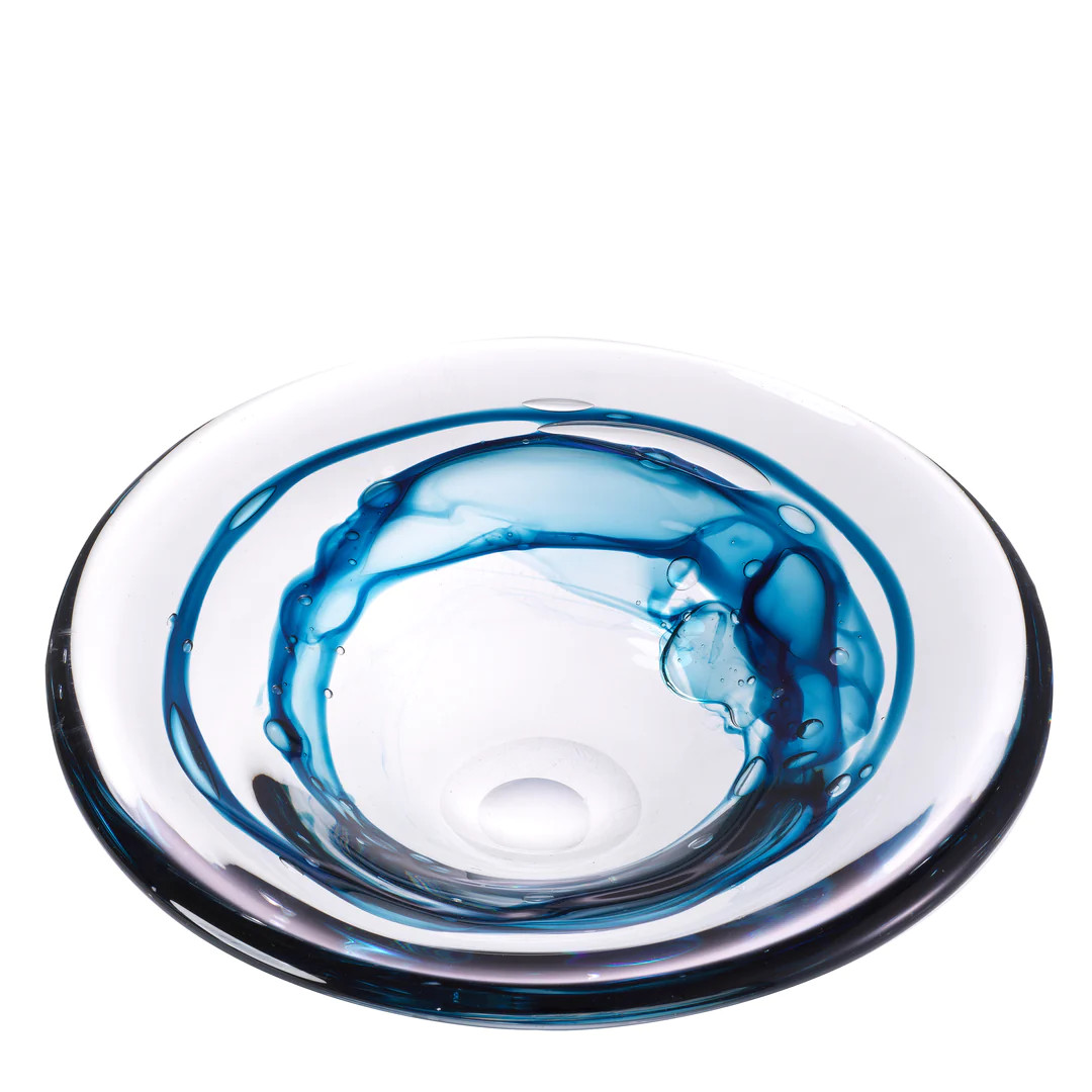 EICHHOLTZ Bát thủy tinh Bowl Arliss clear blue 115412