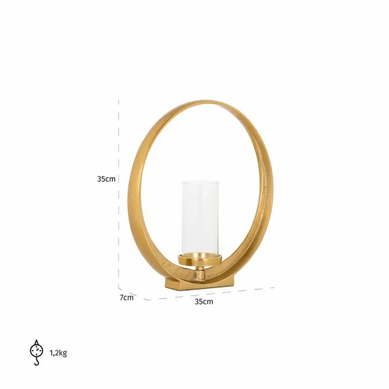 RICHMOND Giá nến Ruan Gold 35cm WL-0102