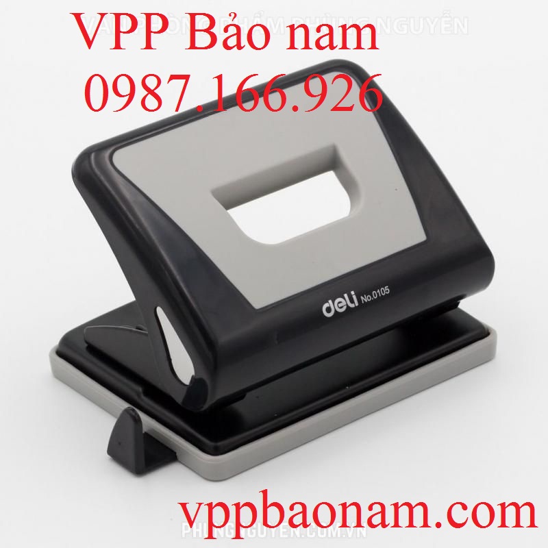 Máy đục lỗ deli 105- 15 tờ
