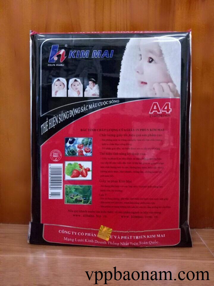 Giấy Couche in 2 mặt bóng 160 Kim mai