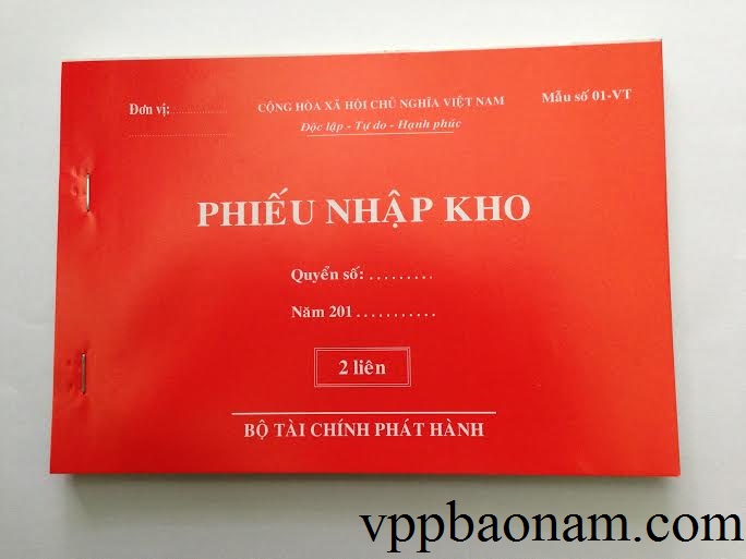 Phiếu Nhập kho 2 liên 100 tờ A5