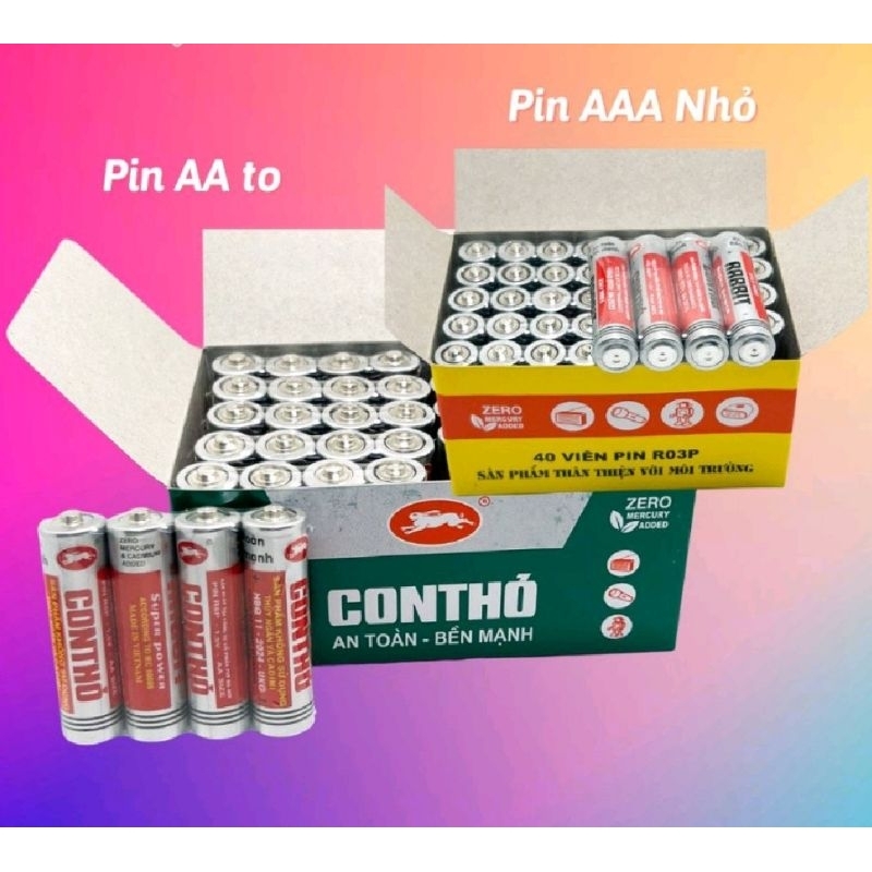 Pin con thỏ AA(vỉ 4 viên )