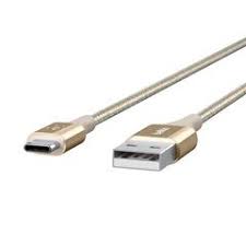 Cáp Sạc Type C Belkin MIXIT DuraTek F2CU059bt04-GLD Sợi Kevlar Siêu Bền