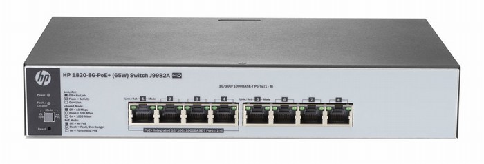 Switch HP 1820-8G-PoE+ J9982A - Main Image