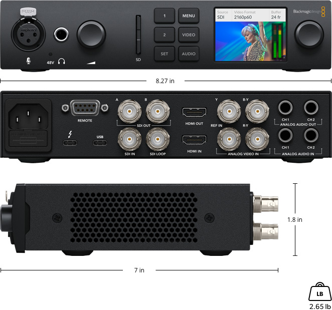 Ultra Studio Blackmagic Mini Recorder Thunderbolt Www Alhudapk