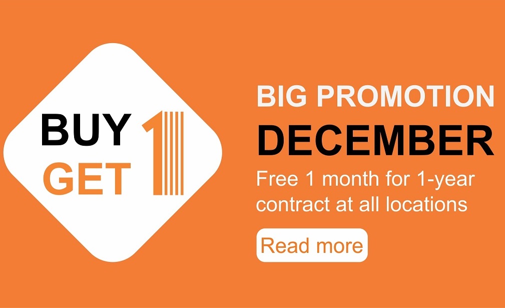 Big Promotion in December: BUY 1 GET 1