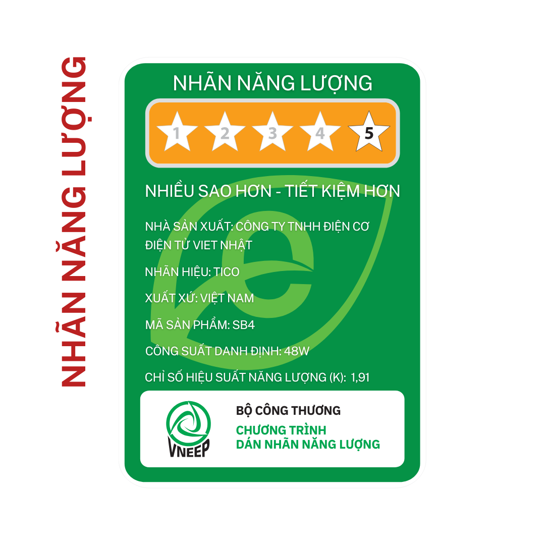 Quạt điện TICO 5 sao