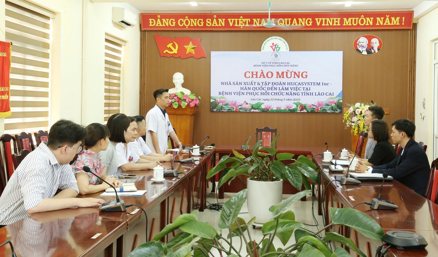 Tập đoàn HUCA Systems và Medical Viet Nam tiến hành lắp đặt và hoàn thành bàn giao hệ thống robot tập phục hồi chức năng huấn luyện và điều chỉnh dáng đi đa chức năng HUCA-Go tại  Bệnh viện Phục hồi chức năng tỉnh Lào Cai