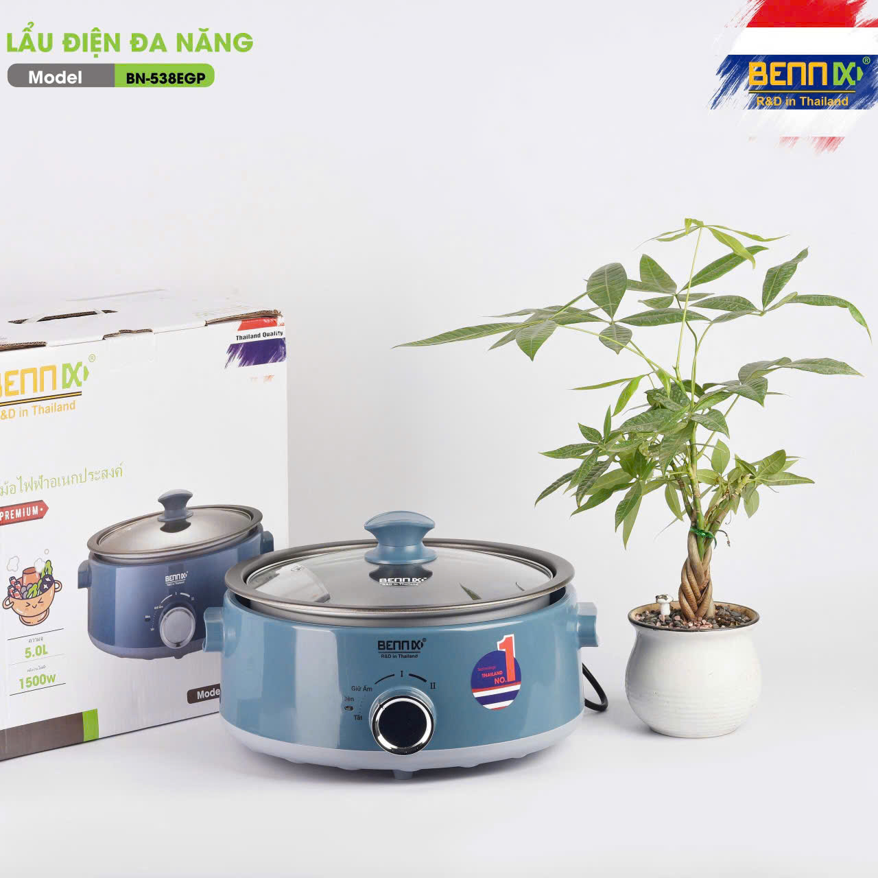 Nồi lẩu điện Bennix BN-538EGP