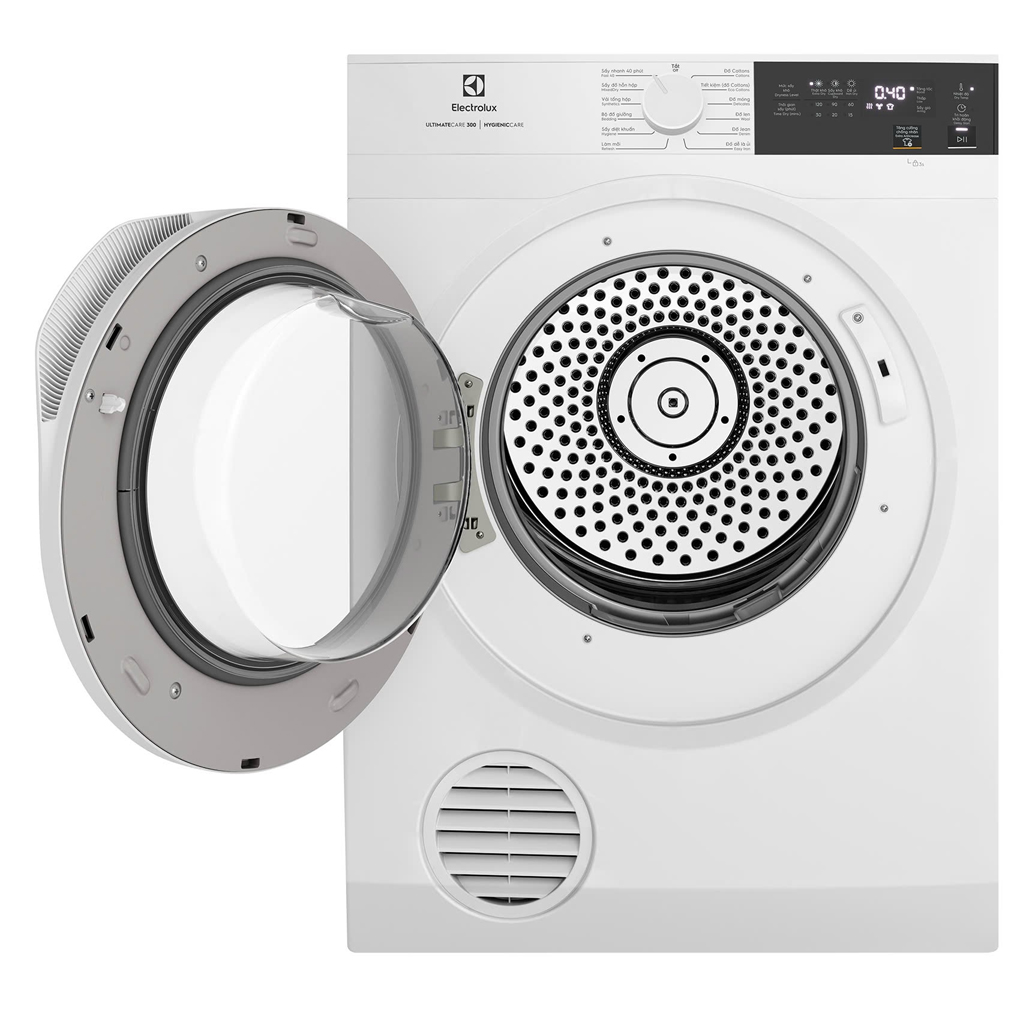 Máy Sấy Thông Hơi Electrolux 9 Kg EDV904H3WC