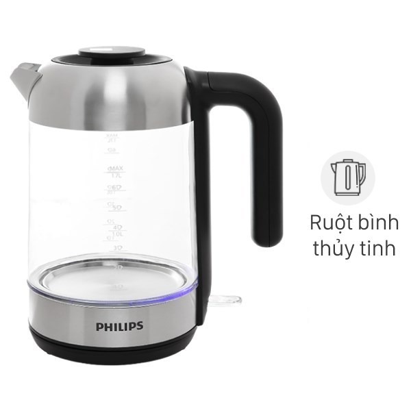 Ấm đun siêu tốc Philips 1.7 lít HD9339/80
