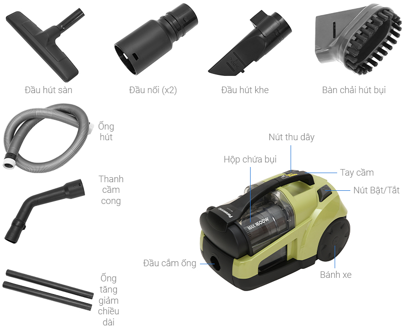 Máy hút bụi Panasonic MC-CL571GN49