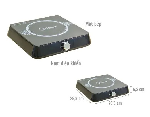Bếp điện từ Midea MI-K1917EF(B)