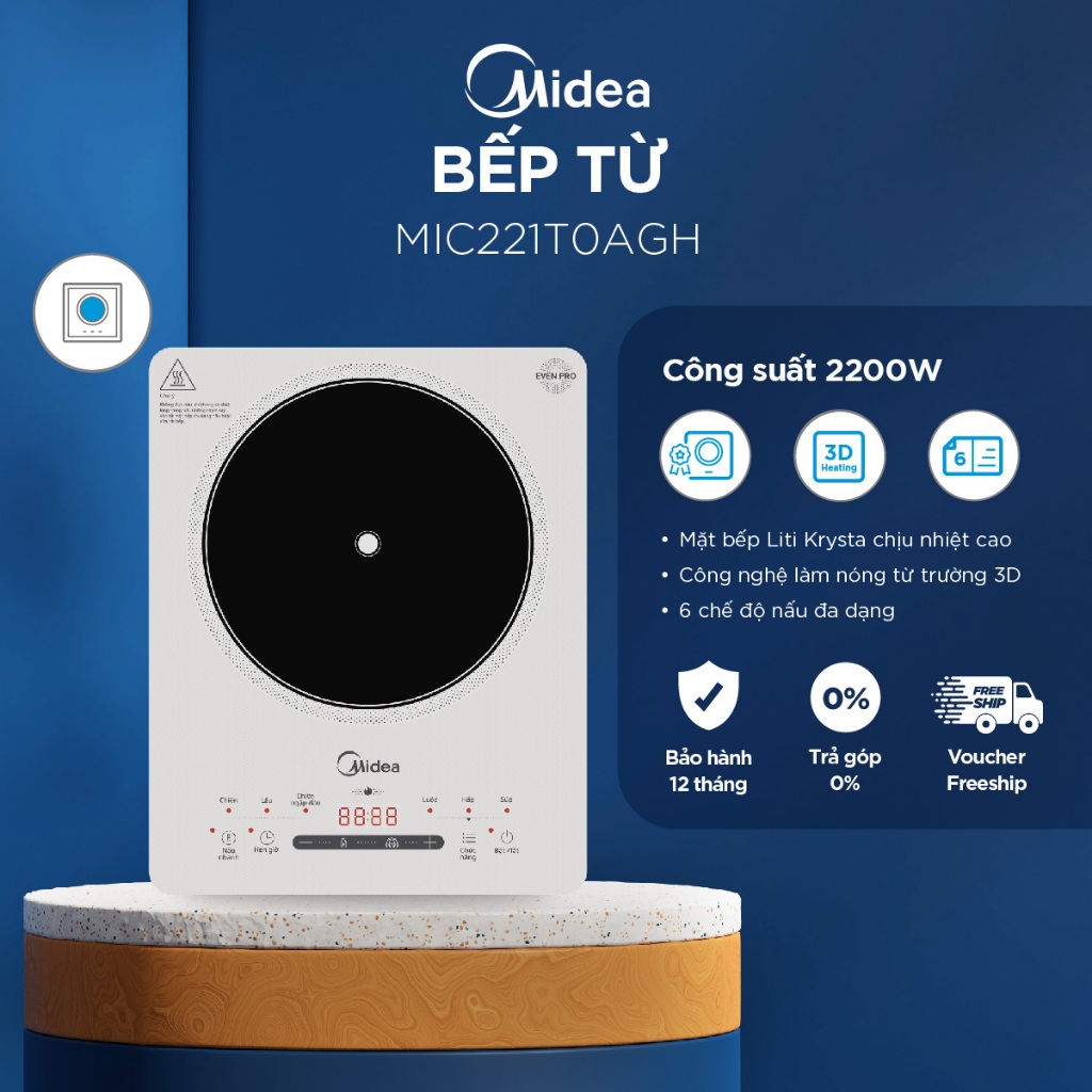 Bếp Điện Từ Midea MIC221T0AGH