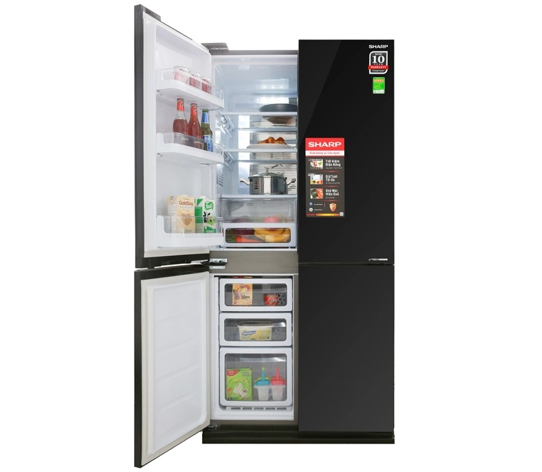 Tủ lạnh Sharp Inverter 605 lít Multi Door SJ-FX688VG-BK