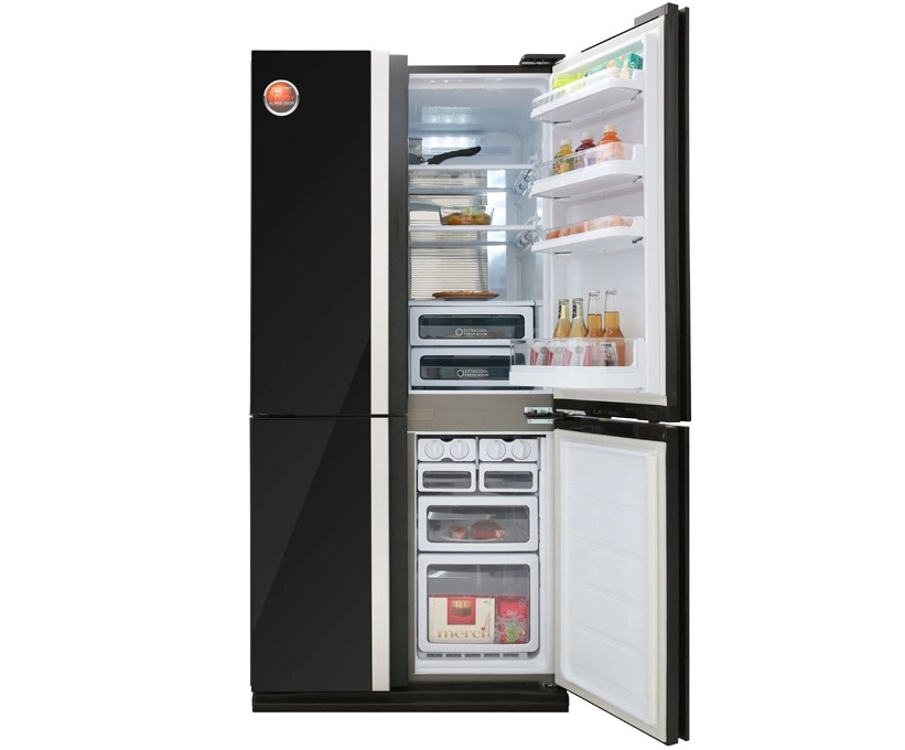 Tủ lạnh Sharp Inverter 605 lít Multi Door SJ-FX688VG-BK
