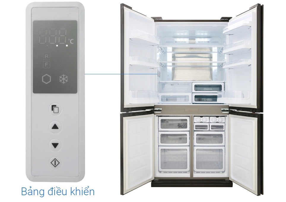 Tủ lạnh Sharp Inverter 605 lít Multi Door SJ-FX688VG-BK