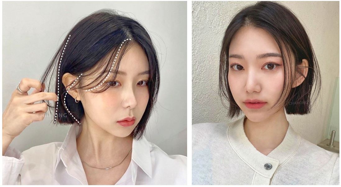 Tóc đẹp cho nàng có má cao –  bảng tin tóc xinh siêu hay