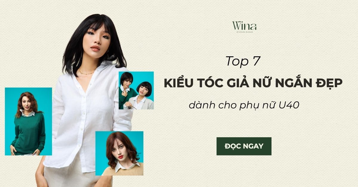 Top 7 Kiểu Tóc Giả Nữ Ngắn Đẹp Dành Cho Phụ Nữ U40