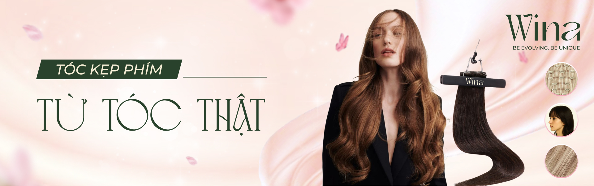 TÓC KẸP PHÍM TỪ TÓC THẬT
