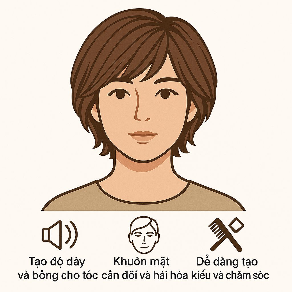 Tóc layer ngắn - Bồng bềnh, tự nhiên và đầy sức sống