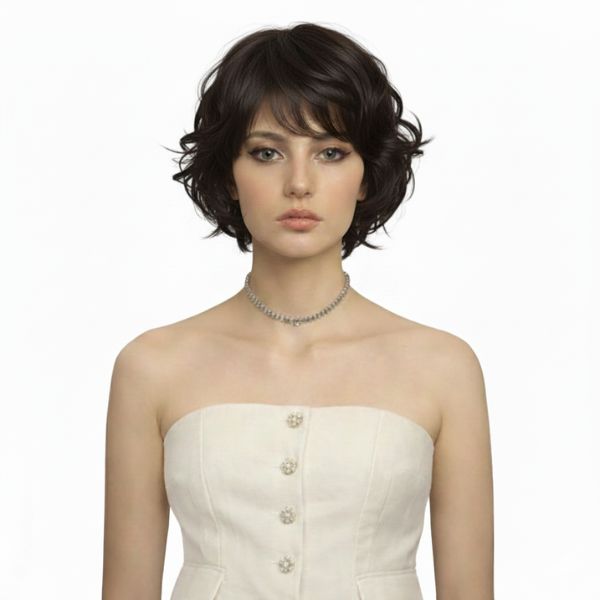 Tóc giả nữ ngắn Pixie