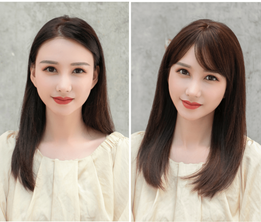 Bộ tóc giả nữ Hàn Quốc nguyên đầu màu vàng ,nâu ,đen + tặng kèm lưới