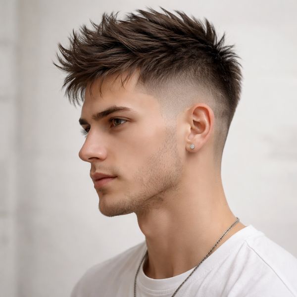 Kiểu tóc nam Mohican (Mohawk ngắn)